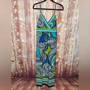 Roz & Ali Maxi Dress Size 12 Funky 70s Vibe